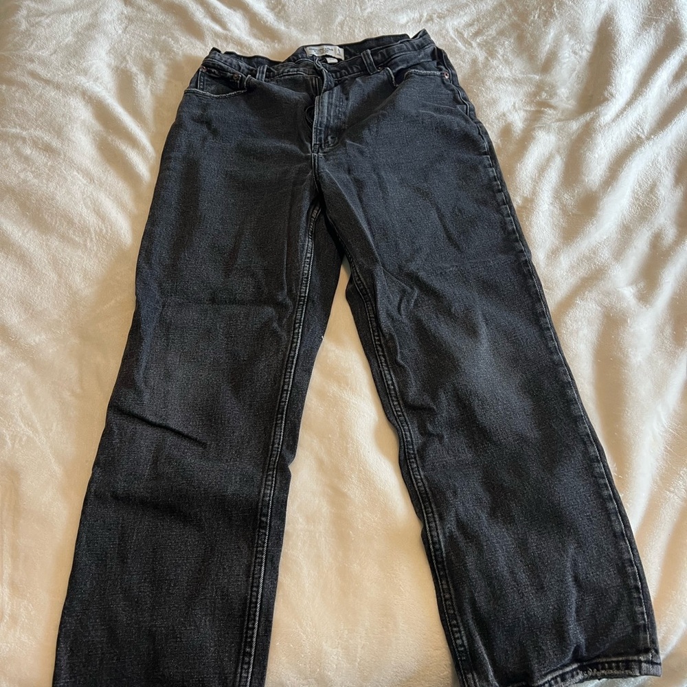 Abercrombie and fitch straight ankle jeans